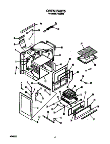 Oven parts for Roper Gas Range F4558*0 from AppliancePartsPros.com