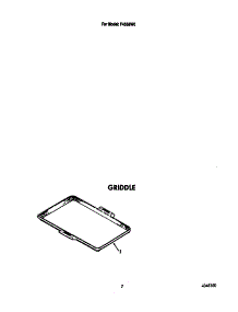 Griddle parts for Roper Gas Range F4558*0 from AppliancePartsPros.com