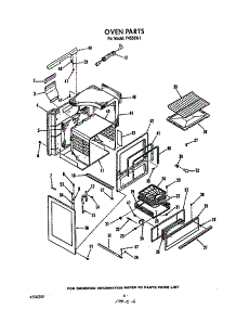 Oven parts for Roper Gas Range F4558*1 from AppliancePartsPros.com