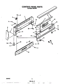 Control Panel parts for Roper Gas Range F4857*0 from AppliancePartsPros.com