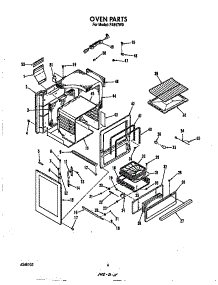 Oven parts for Roper Gas Range F4857*0 from AppliancePartsPros.com
