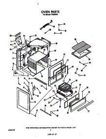 Oven parts for Roper Gas Range F4858*3 from AppliancePartsPros.com