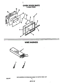 Oven Door parts for Roper Gas Range F4858*3 from AppliancePartsPros.com