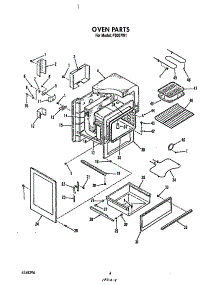 Oven parts for Roper Electric Range F5007*1 from AppliancePartsPros.com