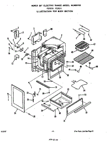 Body parts for Roper Electric Range F5757*1 from AppliancePartsPros.com