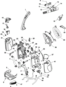 Upper W / Tank And Handle parts for Hoover Carpet Cleaner F6212-916 from AppliancePartsPros.com