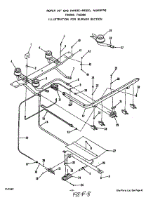 Burner parts for Roper Gas Range F6508*0 from AppliancePartsPros.com