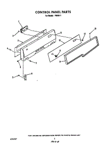 Control Panel parts for Roper Gas Range F6508*1 from AppliancePartsPros.com