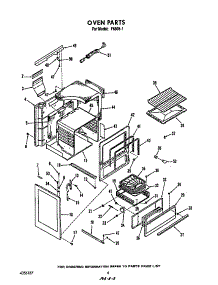 Oven parts for Roper Gas Range F6508*1 from AppliancePartsPros.com