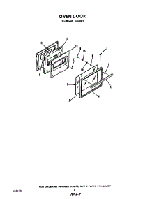 Oven Door parts for Roper Gas Range F6508*1 from AppliancePartsPros.com