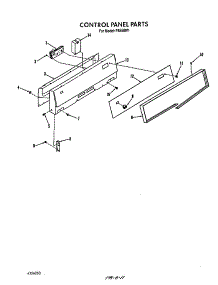 Control Panel parts for Roper Gas Range F6558*1 from AppliancePartsPros.com