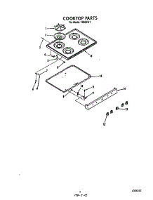 Cook Top parts for Roper Gas Range F6558*1 from AppliancePartsPros.com