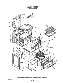 Oven parts for Roper Gas Range F6558*1 from AppliancePartsPros.com