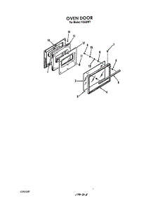 Oven Door parts for Roper Gas Range F6558*1 from AppliancePartsPros.com