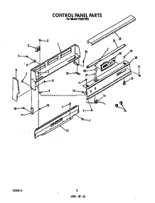 Control Panel parts for Roper Gas Range F6857*0 from AppliancePartsPros.com