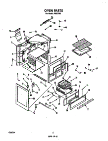 Oven parts for Roper Gas Range F6857*0 from AppliancePartsPros.com