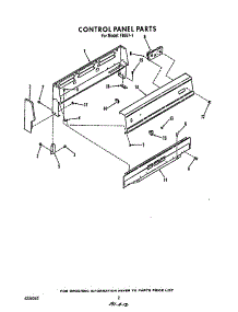 Control Panel parts for Roper Gas Range F8557*1 from AppliancePartsPros.com