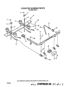 Cook Top Burner parts for Roper Gas Range F8557*1 from AppliancePartsPros.com