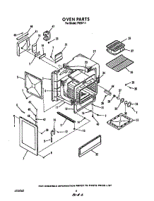 Oven parts for Roper Gas Range F8557*1 from AppliancePartsPros.com