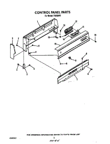 Control Panel parts for Roper Gas Range F8858*0 from AppliancePartsPros.com