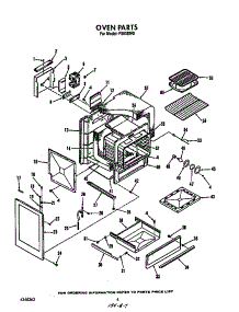 Oven parts for Roper Gas Range F8858*0 from AppliancePartsPros.com