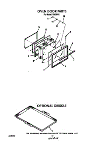 Oven Door parts for Roper Gas Range F8858*0 from AppliancePartsPros.com