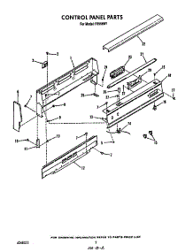 Control Panel parts for Roper Gas Range F8958*1 from AppliancePartsPros.com
