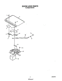 Door Lock parts for Roper Electric Range F9157*1 from AppliancePartsPros.com
