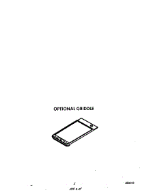 Optional Griddle parts for Roper Electric Range F9257*0 from AppliancePartsPros.com