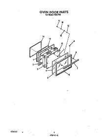 Oven Door parts for Roper Electric Range F9257*0 from AppliancePartsPros.com