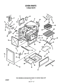 Oven parts for Roper Electric Range F9257*1 from AppliancePartsPros.com