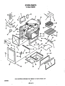 Oven parts for Roper Electric Range F9808*0 from AppliancePartsPros.com