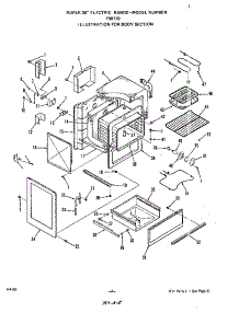Body parts for Roper Electric Range F9817*0 from AppliancePartsPros.com