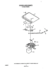 Door Lock parts for Roper Electric Range F9858*0 from AppliancePartsPros.com