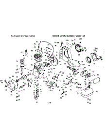 Kawasaki Engine Breakdown parts for Kawasaki Generator FA130D-1MP from AppliancePartsPros.com
