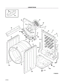 Cabinet / Drum parts for Frigidaire Dryer FAQE7111LW1 from AppliancePartsPros.com