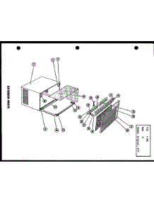 Exterior Parts (Fc18-3H / P54655-1R) parts for Amana Room Air Conditioner FC06-2H/P54390-38R from AppliancePartsPros.com