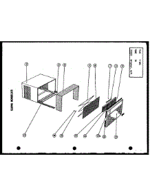 Exterior Parts (Fc29-3H / P58055-16R) parts for Amana Room Air Conditioner FC24-3H/P54302-51R from AppliancePartsPros.com