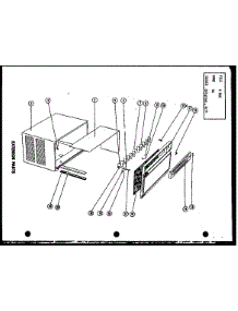 Exterior Parts (Fc24-3H / P54302-51R) (Fc24-3H-1 / P54302-54R) parts for Amana Room Air Conditioner FC24-3H/P54302-51R from AppliancePartsPros.com