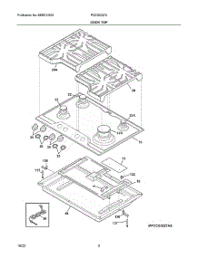 Cook Top|Mfccg3027as.Svg parts for Frigidaire Gas Cooktop FCCG3027AS from AppliancePartsPros.com
