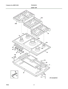 Cook Top|Mfccg3627as.Svg parts for Frigidaire Gas Cooktop FCCG3627AS from AppliancePartsPros.com