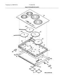 Main Top / Surface Units parts for Frigidaire Electric Cooktop FCCI3027ABA from AppliancePartsPros.com