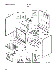 Body parts for Frigidaire Electric Range FCFC241CAW from AppliancePartsPros.com