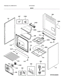 Body parts for Frigidaire Electric Range FCFE2425AW from AppliancePartsPros.com