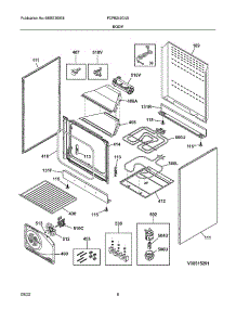 Body parts for Frigidaire Electric Range FCFE242CAS from AppliancePartsPros.com