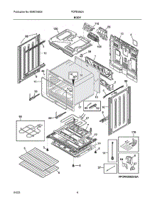Body parts for Frigidaire Gas Range FCFE3062AWB from AppliancePartsPros.com