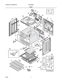 Body parts for Frigidaire Gas Range FCFG3062AWB from AppliancePartsPros.com