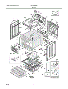 Body parts for Frigidaire Gas Range FCFG3083ASA from AppliancePartsPros.com