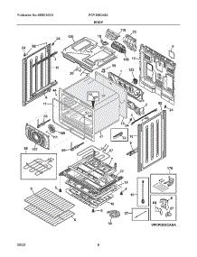 Body parts for Frigidaire Gas Range FCFI308CASA from AppliancePartsPros.com