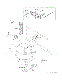 Machine Compartment parts for Ge Chest Freezer FCM25SUDWW from AppliancePartsPros.com